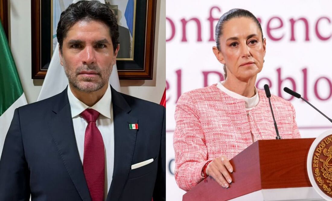 Verástegui lanza dardo a Sheinbaum tras exclusión de Norma Piña. Foto: Redes sociales y Axel Sánchez / EL UNIVERSAL