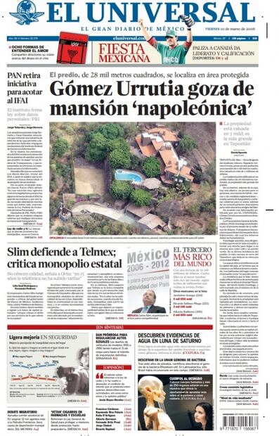 EL UNIVERSAL reveló en 2006 la mansión “napoleónica” de Napito