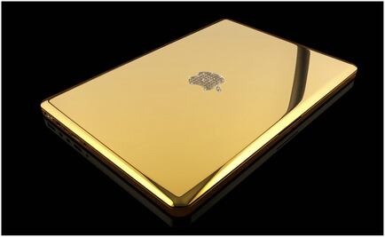 Diseñan MacBook Pro de oro puro
