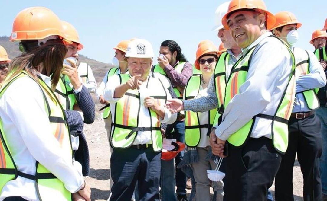 El secretario de Medio Ambiente mexiquense, Jorge Rescala, y el alcalde de Tlalnepantla, Raciel Pérez Cruz. Foto: Especial