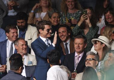 Audiencia VIP, Tom Cruise asiste a partido entre Inglaterra e Italia