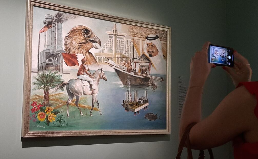 "Untitled" (1982), de Yousef Al-Shari. Foto: Frida Juárez Bautista. EL UNIVERSAL