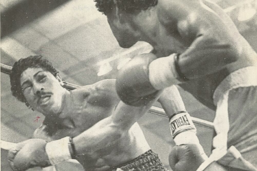 Wilfredo Gómez (izquierda) fue noqueado por Salvador Sánchez, en agosto de 1981 en Las Vegas (FOTOS. ARCHIVO. EL UNIVERSAL)
