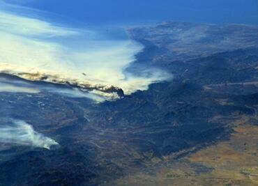 Los incendios en California vistos desde el espacio