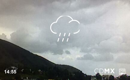 Se registra lluvia ligera en 7 delegaciones de CDMX
