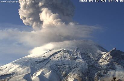 El volcán Popocatépetl luce nevado en plena primavera VIDEO