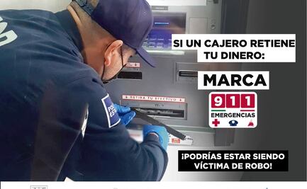 Policía ayuda a mujer a recuperar dinero atorado en cajero automático en Hermosillo