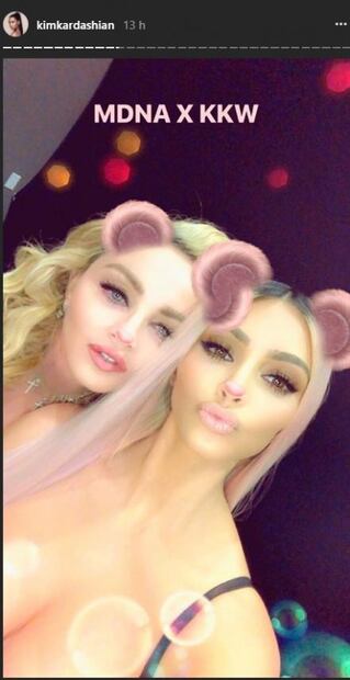 Confirmado:  Madonna colabora con Kim Kardashian para lanzar cosméticos