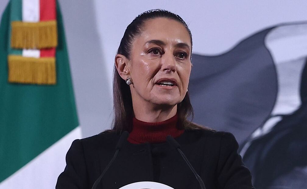 Claudia Sheinbaum en su conferencia matutina del lunes 30 de diciembre de 2024. Foto: Berenice Fregoso / EL UNIVERSAL