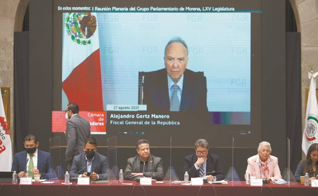 Alejandro Gertz Manero dijo que el caso de Ricardo Anaya no se trata de una persona que votó en un sentido, sino que entregó bienes de la nación a cambio de recibir dinero. Foto: Germán Espinosa/ EL UNIVERSAL.