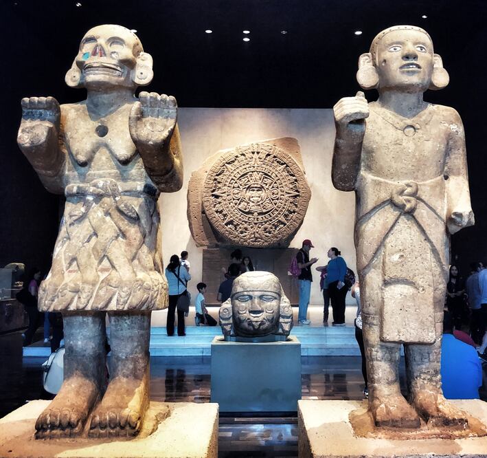 El Museo Nacional de Antropología e Historia exhibe alrededor de siete mil piezas arqueológicas. (Foto: Viridiana Ramírez / El Universal)