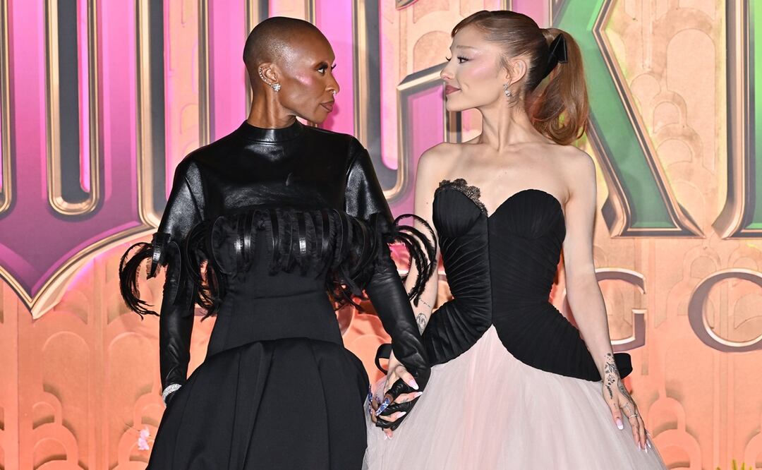 Cynthia Erivo y Ariana Grande en la premier de "Wicked: For Good" en Nueva York.
FOTO: Evan Agostini/Invision/AP.