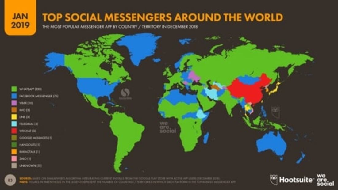México está entre los países que más usan WhatsApp en el mundo