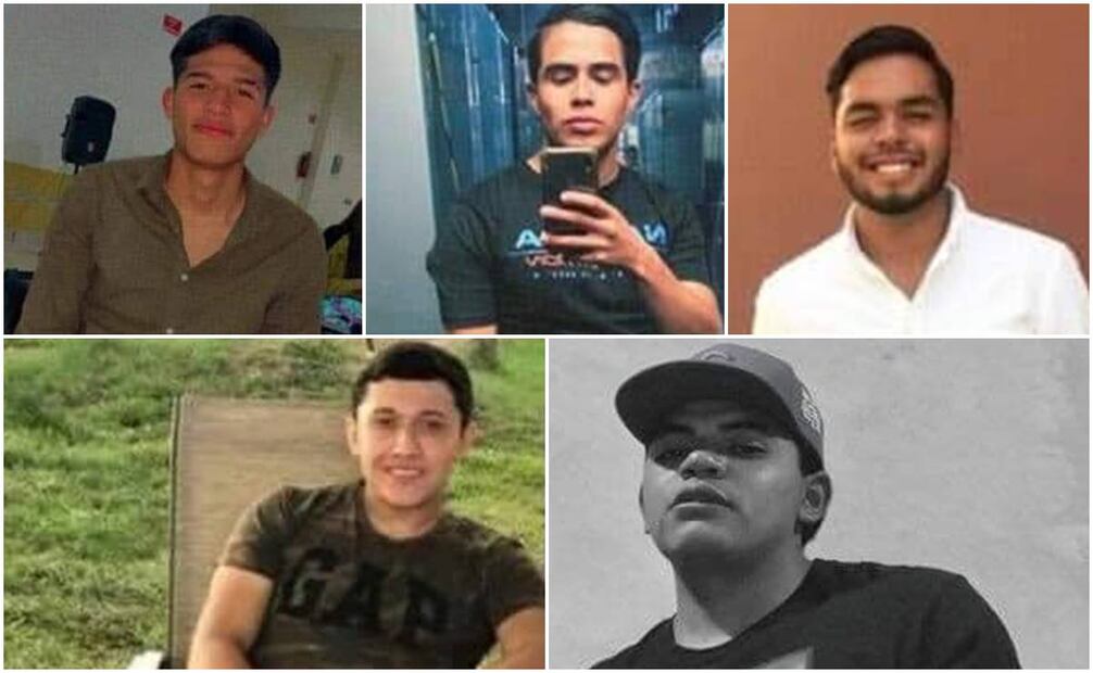5 jóvenes desaparecidos en Lagos de Moreno, Jalisco. Foto: Especial