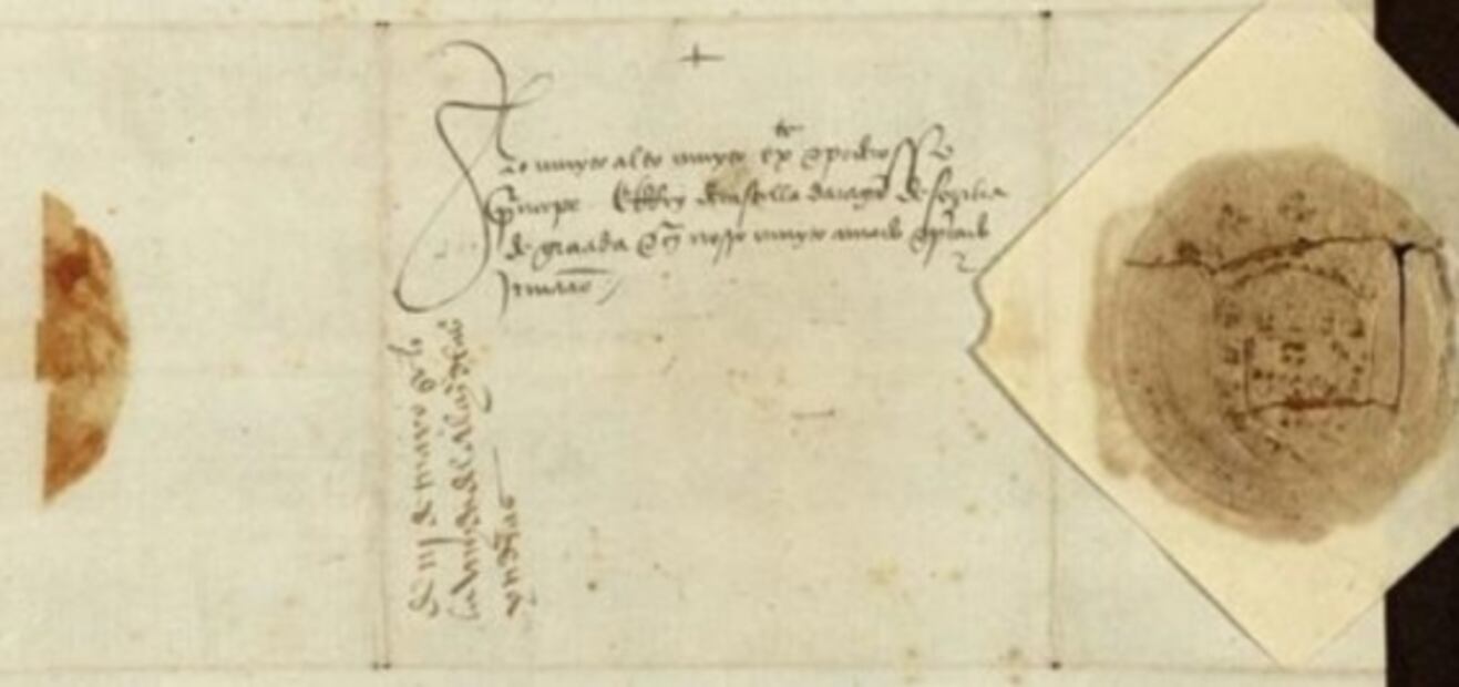 Hallan la carta inédita que informó del regreso de Colón tras descubrir América