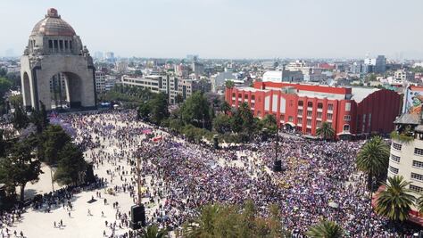 Así fue la marcha por el Día Internacional de la Mujer el año pasado en la CDMX