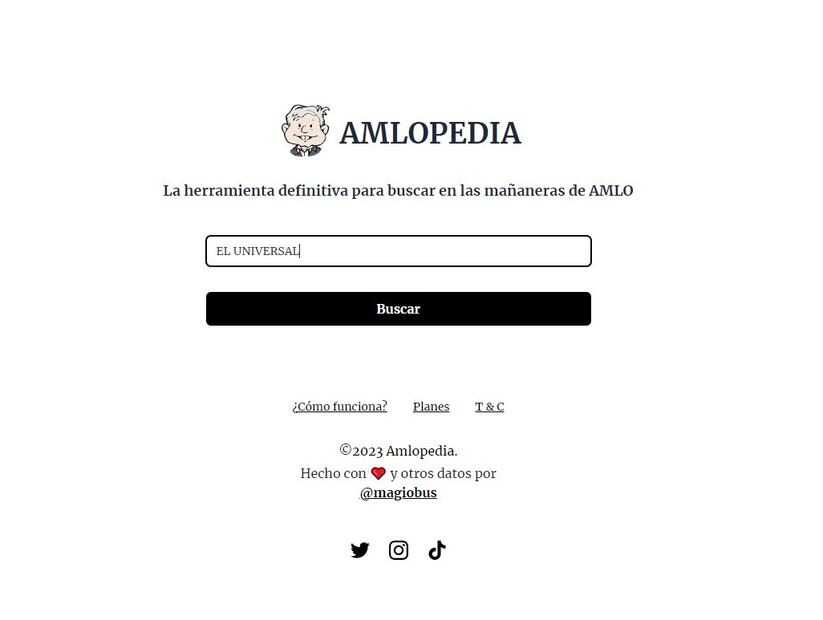 Amlopedia búsqueda EL UNIVERSAL