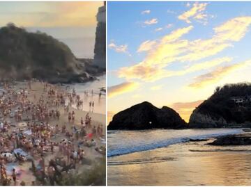 ¿Cómo es Zipolite?; la playa nudista de Oaxaca que se viralizó por reunir a miles de turistas para Año Nuevo 2025