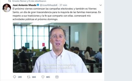 Guardará Meade días santos