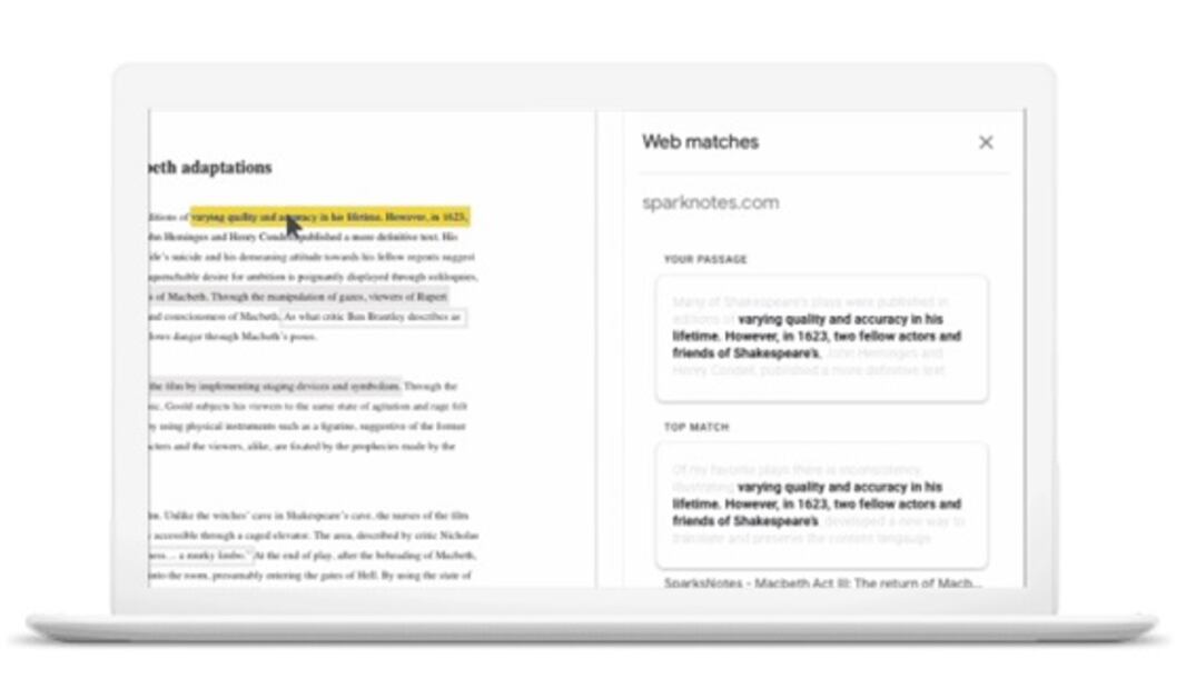 Google detectará si copiaste tu tarea de Internet