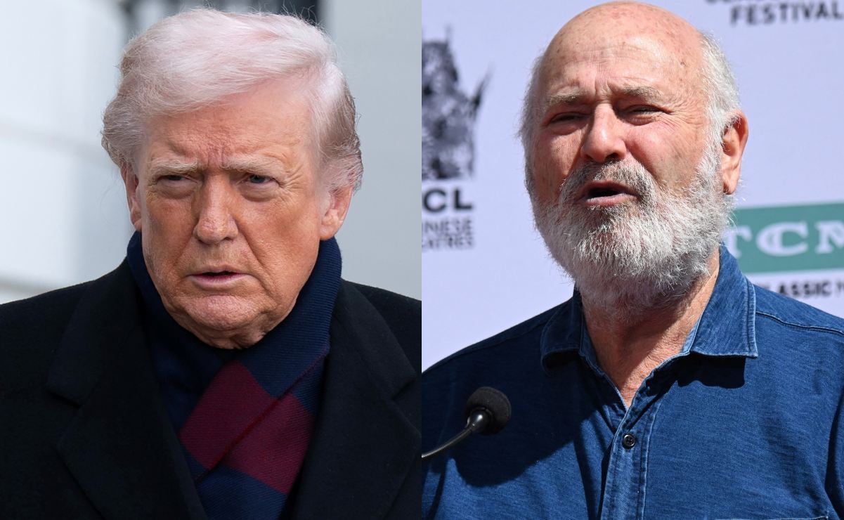 Donald Trump, prescíndete de Estados Unidos, y Rob Reiner, actor y director. Foto: AP y AFP