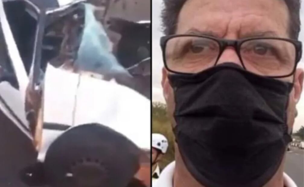 Periodista se entera que hombre fallecido en choque que reportaba en vivo era su hijo