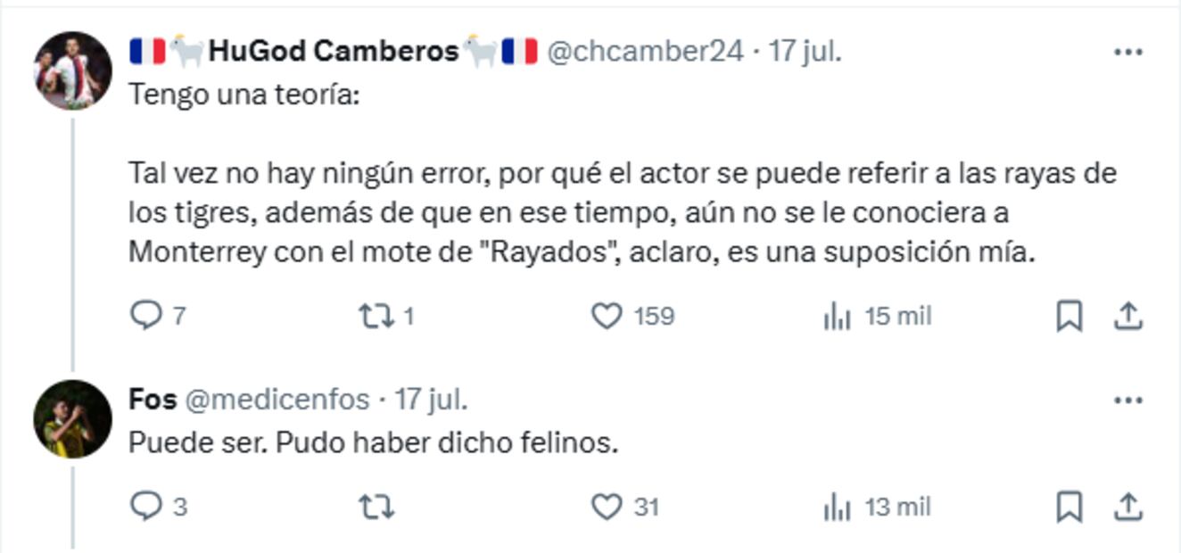 Otros usuarios explicaron su teoría en la que no hay ningún error y sólo fue un uso de palabras diferente. Foto: X
