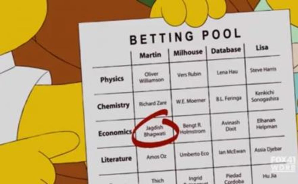 Los Simpson predicen los Nobel