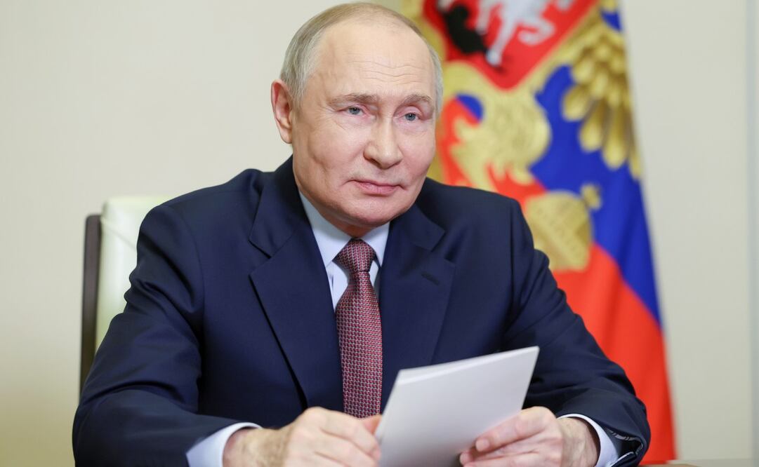 El presidente ruso, Vladimir Putin aseguró que un posible plan de rearme de la OTAN no es una amenaza para su país. Foto: AP/Archivo