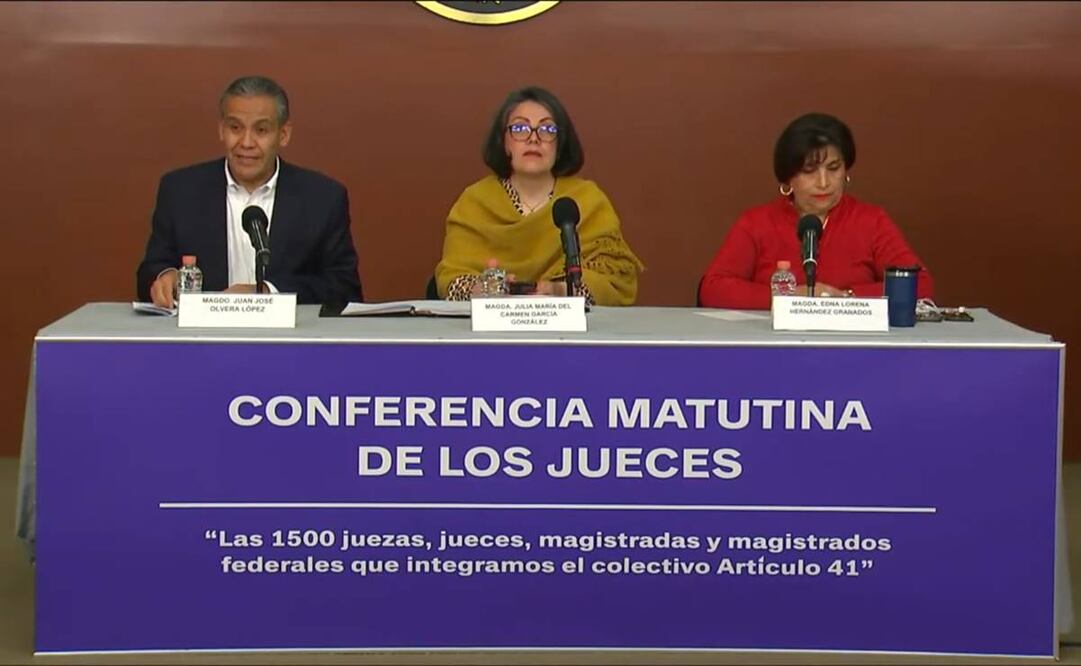 Jueces del colectivo Artículo 41 denuncian irregularidades en elección judicial / Foto: Captura de pantalla