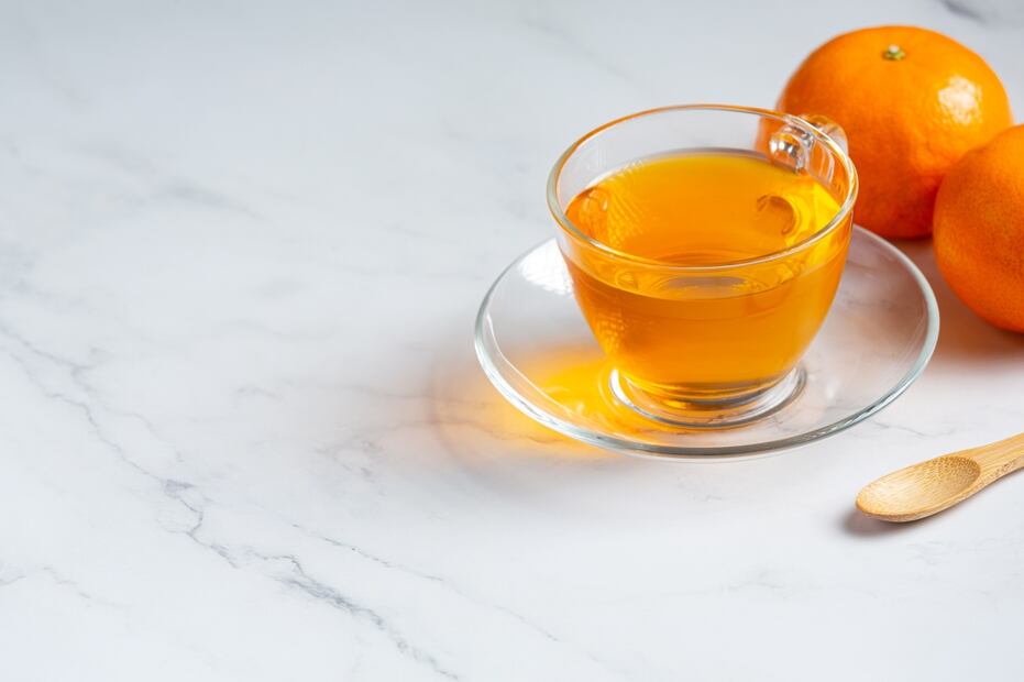 Infusión de mandarina con canela. Foto: Freepik
