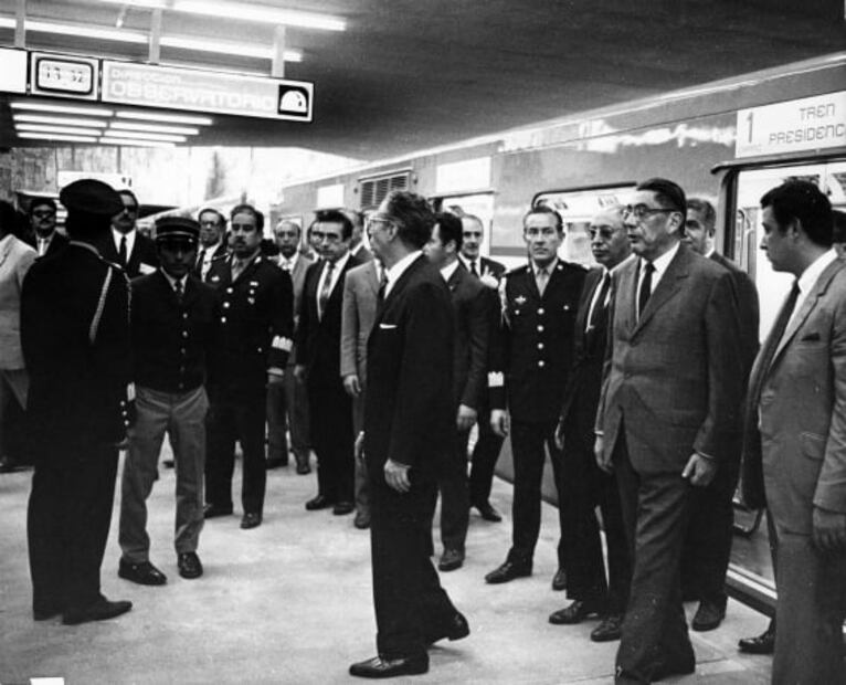 Los primeros usuarios del Metro