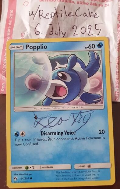 Papa León XIV bendice carta de Pokémon y momento se viraliza; ¿quién es Popplio?. Fuente: X