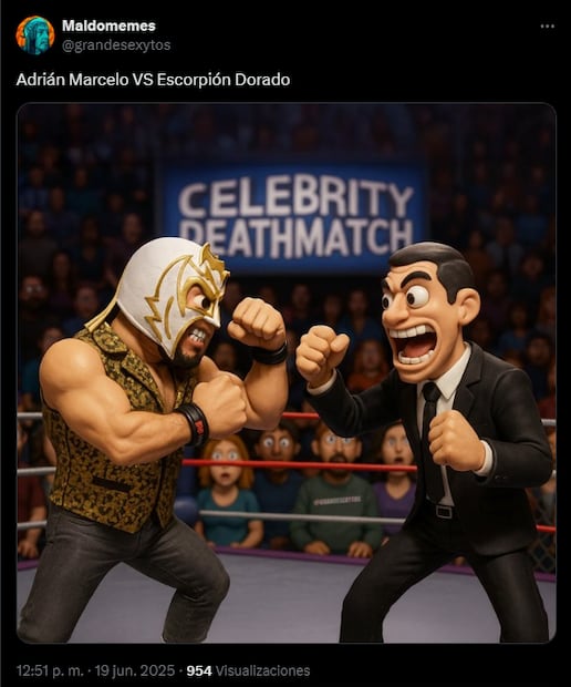 Guerra de memes Escorpión vs Adrián. Fotos. Redes Sociales