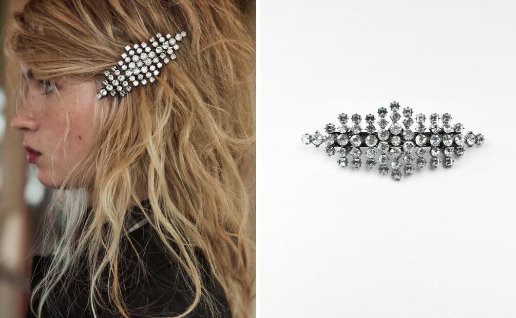 Los accesorios brillantes son protagonistas. Foto: Zara