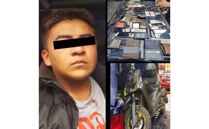 Cae joven tras robar celulares a peatones en la Del Valle