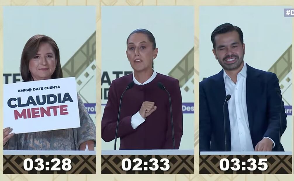 Segundo debate presidencial. Foto: captura de pantalla