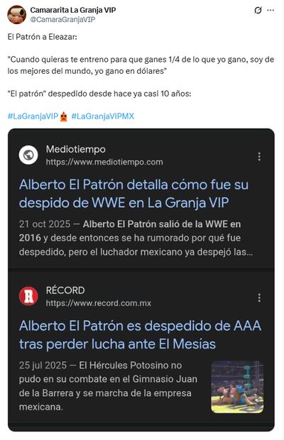 Memes de la quinta noche de asamblea en La Granja VIP. Foto: X