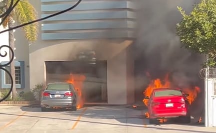 Incendian tres autos frente a despacho de exfiscal en Tijuana, Baja California; sospechan que fue provocado