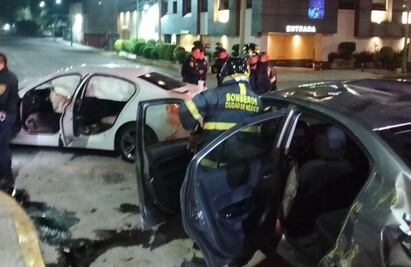 Choque entre autos deja dos heridos en la colonia Doctores