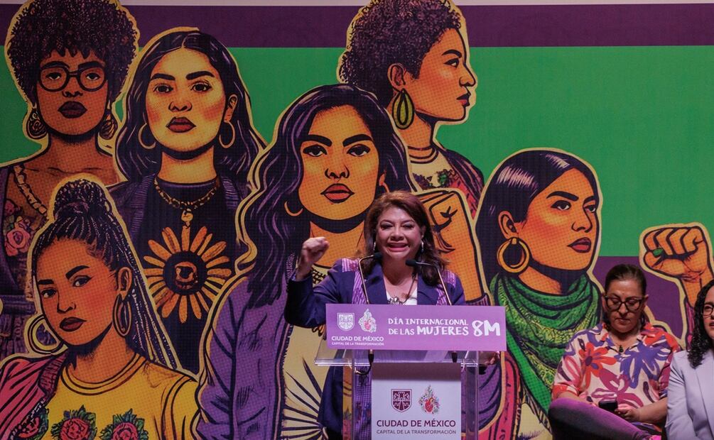 Clara Brugada dio a conocer acciones estratégicas que se priorizarán como parte de la Nueva Alerta de Género en la Ciudad de México. Foto: Yaretzy M. Osnaya EL UNIVERSAL