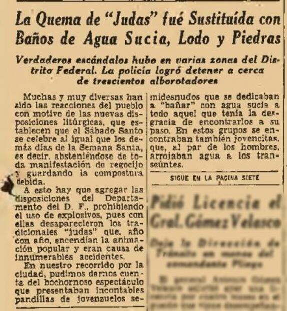 El “Judas” que bañó al Sábado de Gloria