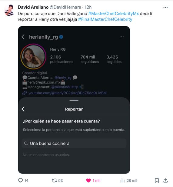 Algunos usuarios mostraron su inconformidad con la victoria de Dani Valle haciendo referencias a ex concursantes del reality show. Foto: X