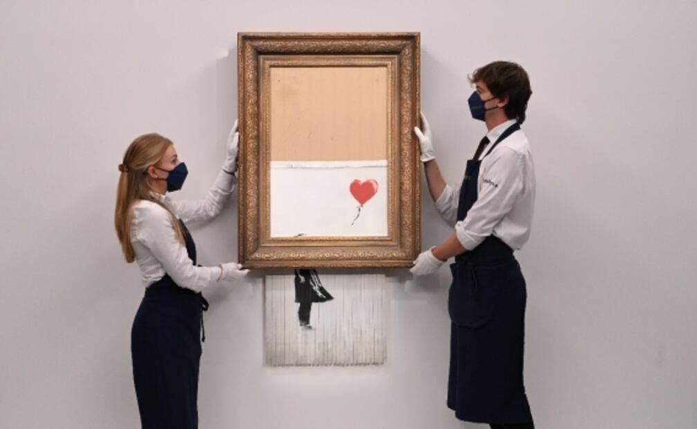 La obra que Banksy autodestruyó, y lo posicionó como fenómeno mundial, sale a subasta