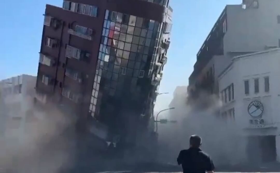 Terremoto 7.5 grados preliminar en Taiwan. Foto: Captura video
