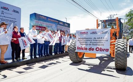 Invierten 385 mmdp en rehabilitación de carretera Zacatlán