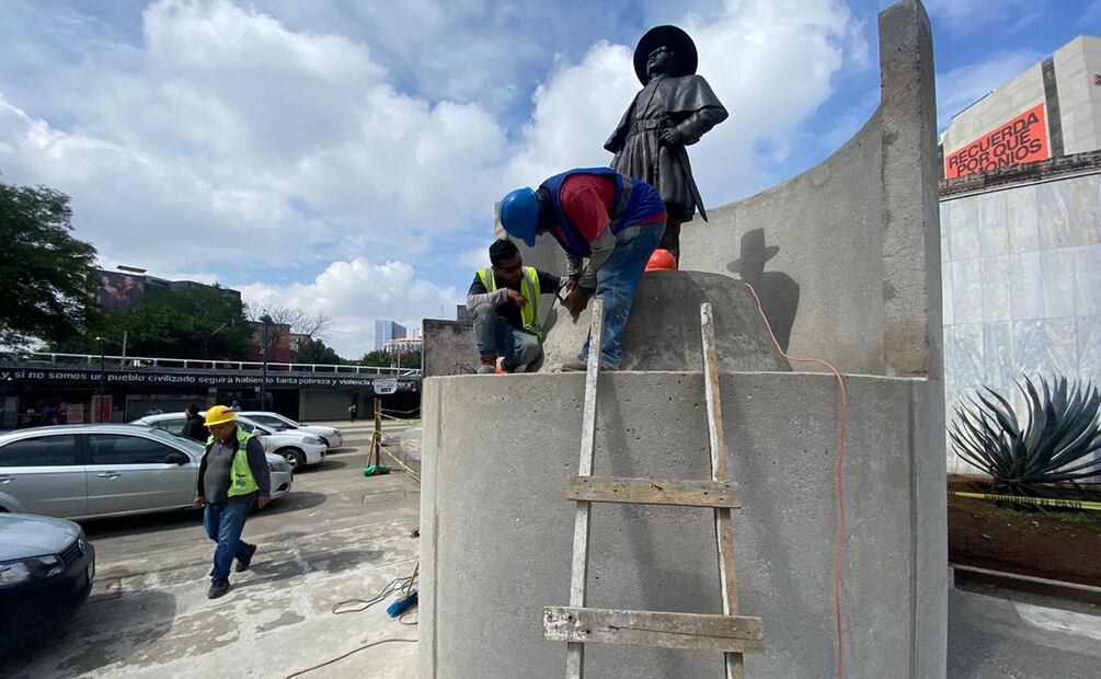 Glorieta de Insurgentes está casi lista para su inauguración tras trabajos de rehabilitación: Sobse. Foto: Alberto Acosta