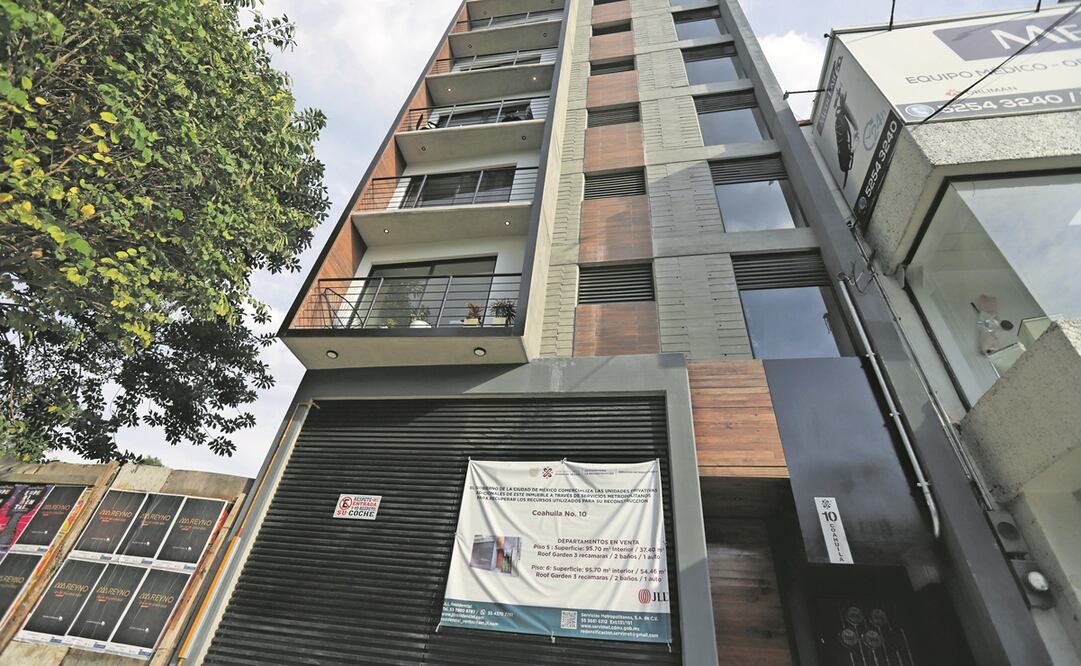 Dos departamentos del edificio ubicado en la calle de Coahuila número 10 de la colonia Roma Norte, en Cuauhtémoc, fueron subastados. Foto: Fernanda Rojas/ EL UNIVERSAL