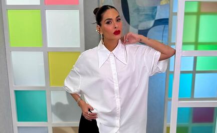 Galilea Montijo muestra cómo llevar falda transparente en clave elegante