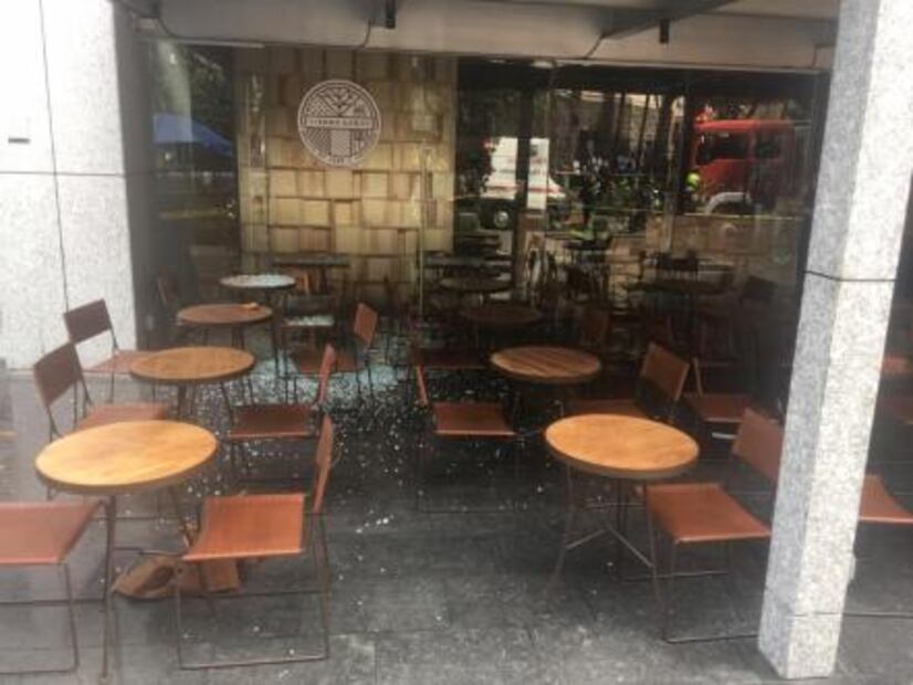 Se registra flamazo en cafetería de Lomas de Chapultepec